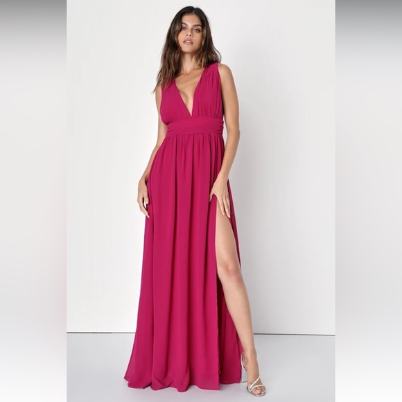 Lulus Dresses & Skirts - Lulu’s Heavenly Hues Magenta Maxi Dress